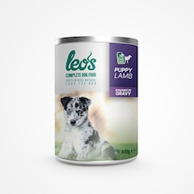 Leos Kuzu Parça Etli Soslu Yavru Konserve Köpek Maması 24 x 400 G