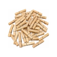 20 Adet Bambu Ahşap Mandal Doğal Çamaşır Mandalı Bpa İçermez Çok Amaçlı Dekoratif Hobi Ve Paketleme Kullanım Diğer