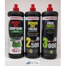 Menzerna Yeşil Seri 400 2500 3000 Pasta Hare Giderici Seti 1 Lt