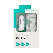 Goldplay 5 Volt 2.0 Amper Micro Araç Şarj ve Data Usb Kablo 2 In