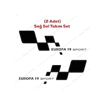 Renault Europa 19 Sticker Europa 19 Kapı Altı Sticker Oto Sticker