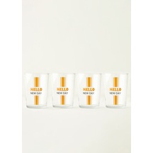 Bella Maison Hello New Day 4'lü Meşrubat Bardağı Hardal 510 Cc Hardal
