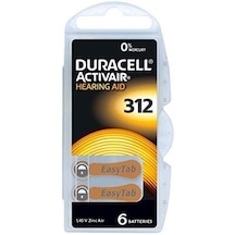 Duracell Activair PR41 312 Numara İşitme Cihazı Pili 6'lı