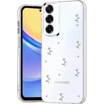 Newface Samsung Galaxy Uyumlu  S23 Fe Fiyonk Desenli Kapak - Desen 4 Beyaz
