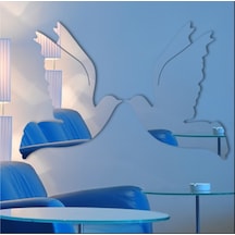 M3 Decorium Güvercin Dekoratif Ayna Gümüş