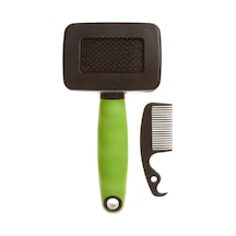 Ferplast Gro 5800 İnce Metal Dişli Kedi Tarağı, S, Green