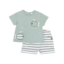Chicco Takım / T-shirt+pantalon 09073866000000 000051 Lıght Green Açık Yeşil