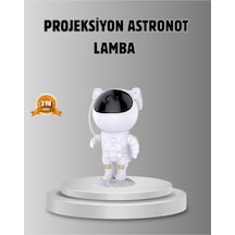 Astronot Galaksi Projeksiyon Lambası Bluetooth Bağlantılı Ve Uzaktan Kontrollü - Çok Renkli