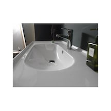 60x45 Turkuaz Etajerli Lavabo İle Şıklık 508 Yeşil