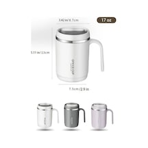 Besthome1 Kapaklı Büyük Kapasiteli Paslanmaz Çelik Termos, Soğuk-tutucu Mor Mor