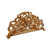 Trendooze Altın Renkli Metal Peçete Dağıtıcı Kahve Dükkanı Tezgah Tutucu Altın