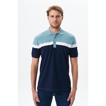 AR-MA Arma Erkek Regular Fit Basic % 100 Pamuk Pike Polo Yaka Tişört Y29374354702 Mavi-m24 Mavi