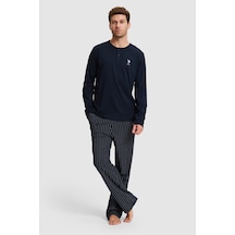 U.S. Polo Assn. Erkek Lacivert Pijama Takımı 50333264 Vr033