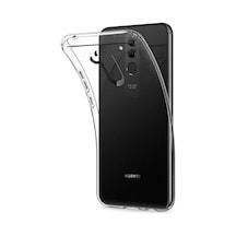 Mate 20 Lite İle Uyumlu Kılıf Şeffaf Silikon Kamera Koruma 50 x 22