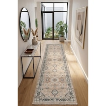 Yolluk Halı Kaymaz Taban Yıkanabilir Leke Tutmaz Kilim Özel Ölçü Koridor Halısı 3026 Çok Renkli