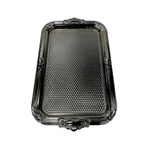 Gümüş Rengi Metal Dikdörtgen Tepsi Çok Renkli