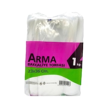 Naksan Arma Şeffaf Naylon 2 Lik 23x36 Cm. Bakkaliye Poşeti Torbası - 1 Kg. - Ort. 190 Adet - 1
