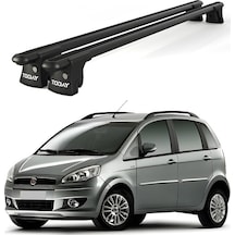 Trio-ı Fiat Idea 2003 Ve Sonrası Uyumlu Siyah Kilitli Ara Atkı 120cm Port Bagaj Tavan Barı