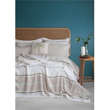 Apricitas Home Pamuklu Yatak Örtüsü Calı Olive