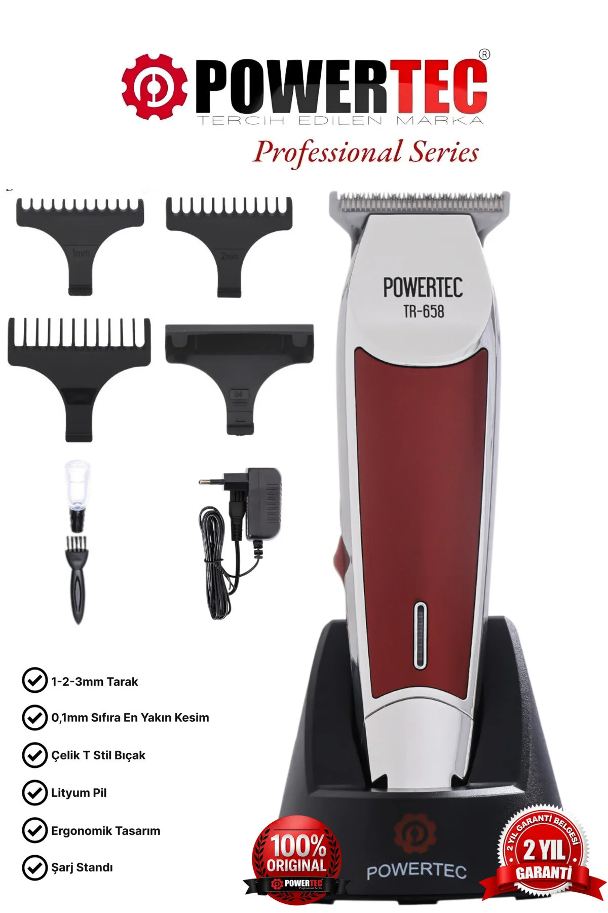 Powertec Tr-65 Saç Sakal Traş Makinesi