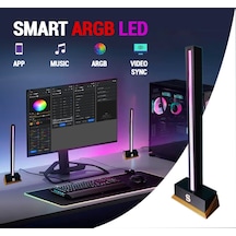 Argb Akıllı Masaüstü Ambiyans Led Wifi Kontrollü, Alexa Ve Google Asistan Uyumlu Çok Renkli