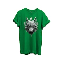 Kurt Ve Türk Özel Koleksiyon Serisi-5 Tasarım Baskılı %100 Pamuk T-shirt Yeşil