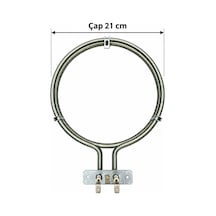 Bsch Siemens Profilo Aeg Uyumlu Turbo Fırın Rezistansı 220v 2600w Gri