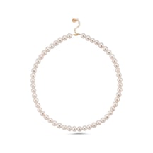 8,5 Mm Sıralı Doğal İnci Kolye Rose