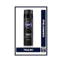 Men Erkek Tıraş Jeli Deep Dimension Aktif Karbon 200ml, Kusursuz Ve Kaygan Tıraş, Sakal Temizleyici
