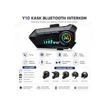 Y10 Kask Bluetooth İntercom Seti
