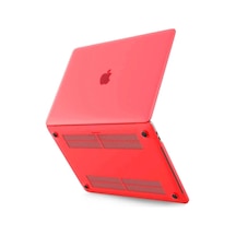Apple Apple Uyumlu MacBook Pro 13 2020 Apple Uyumlu MacBook Buzlu Kapak - Kırmızı