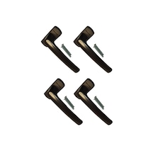 4 Adet Koyu Kahve Pimapen® Marka Pencere Kolu (Aluminyum)