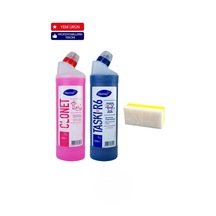 Banyo Ve Tuvalet Temizleyici 750 Ml 1'er Adet + Hassas Temizlik Süngeri 1 Adet 160gr