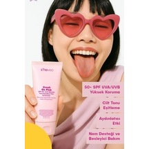 She Vec Crush On Pink - Spf 50+ Leke Karşıtı Ve Ton Eşitleyici Pembe Güneş Kremi 0