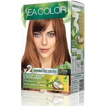Amonyaksız, Vegan, Doğal, Besleyici Kalıcı Saç Boyası%100 Beyaz Kapama 1 Paket 2 X 50 Ml Boya & Oksidan Karamel 8.73