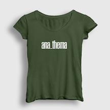 Presmono Kadın New Anathema T-shirt Haki