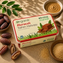 Organik Glutensiz Şekersiz Tahin Helvası Hurmalı 200 Gr