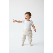 Tiffany Baby & Kids Nope Müslin Tasarımlı Tek Alt Bej