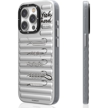 İphone 15 Pro Max Uyumlu Kılıf Magsafe Şarj Özellikli Youngkit Fishing Serisi Kapak Gri