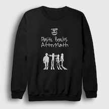 Presmono Unisex Aftermath Gorillaz Sweatshirt Siyah