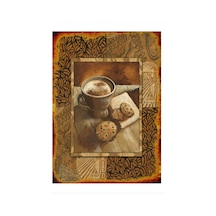 Bedeko Kahve Ve Kurabiye Tasarım Ahşap Tablo 25 Cm X 35 Cm