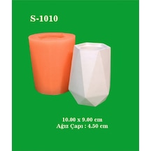 Şekilli Uzun Saksı Silikon Kalıp S1010