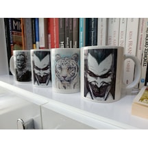 4'lü Kupa Bardak Seti - Yüksek Kaliteli Seramik Beyaz
