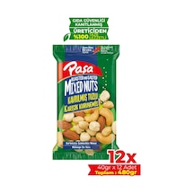 Paşa Kuruyemiş Kavrulmuş Karışık Lüx Kuruyemiş 12 x 40 G
