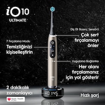 Oral B İo 10 Şarjlı Diş Fırçası Gold + Manyetik Şarj + Seyahat Kabı