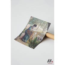 Claude Monet Serada Kadın, Çerçevesiz Yüksek Kalite Duvar Afişi - Sanatsever Hediyesi