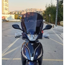 Motocam Kymco People S 200 Ön Cam 2020-2026 Model 38cm Siyah Renkli 4mm Sportif