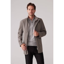 Ysf Erkek Taş Regular Fit Dik Yaka Yazlık Mont