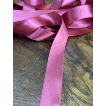 Saten Pembe Kurdele Şerit Dikiş Giyim Aksesuarı En 25 Mm 1 Metre