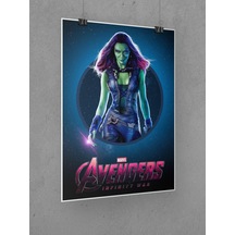 Gamora Poster 40x60cm Avengers Afiş - Kalın Poster Kağıdı Dijital Baskı